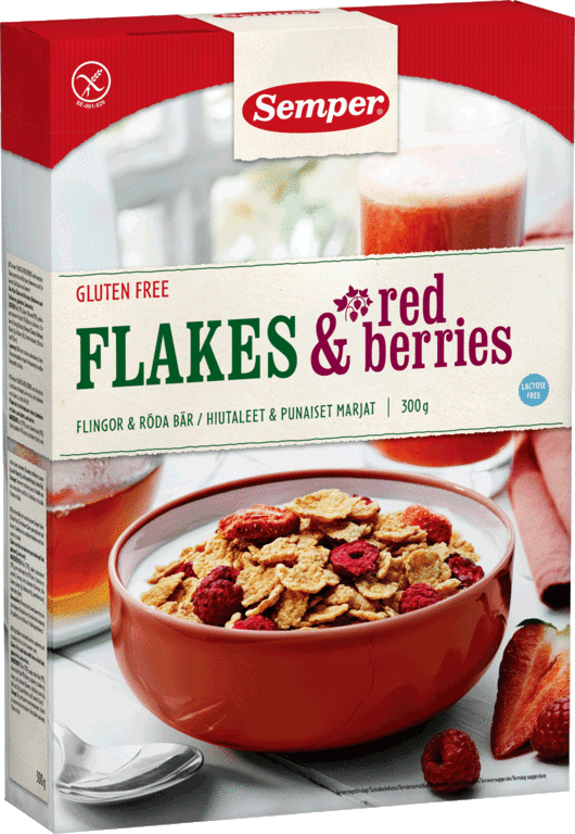 Flakes & Red Berries
